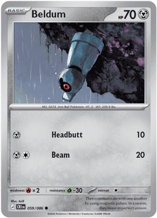 Beldum 059/086  ME04 Chaos Rising