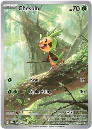 Chespin 087/086 - Holofoil ME04 Chaos Rising