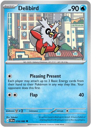 Delibird 018/086  ME04 Chaos Rising
