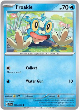 Froakie 020/086 - Reverse Holofoil ME04 Chaos Rising