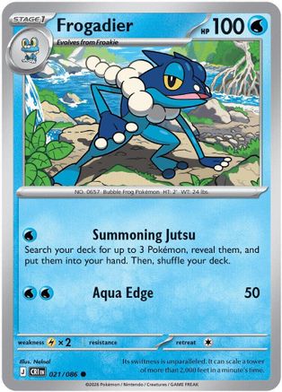 Frogadier 021/086  ME04 Chaos Rising