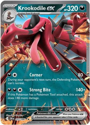 Krookodile ex 055/086 - Holofoil ME04 Chaos Rising