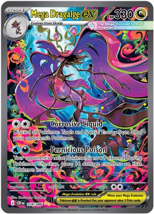 Mega Dragalge ex 118/086 - Holofoil ME04 Chaos Rising