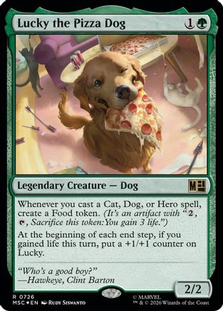 Lucky the Pizza Dog (MSC-726)  - Commander: Marvel Super Heroes