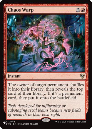 Chaos Warp (DRC) (LIST-048)  - The List Reprints