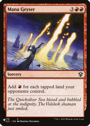 Mana Geyser (C21) (LIST-176)  - The List Reprints