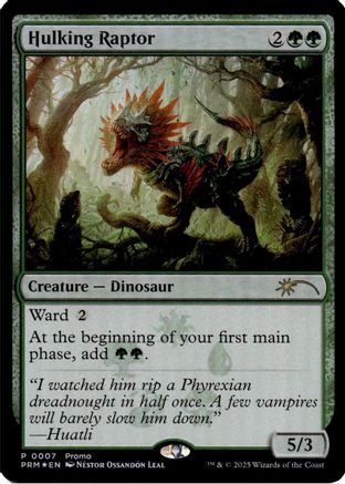 Hulking Raptor (MEDIA-007)  Foil - Media Promos