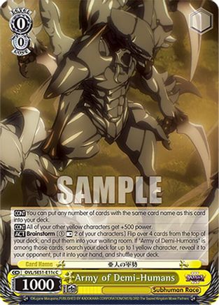 Army of Demi-Humans (C) (OVL/SE51-E11c C) - Nazarick: Tomb of the Undead Vol.3 Extra Booster