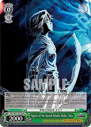 Squire of the Sacred Paladin Order, Neia (HR) (OVL/SE51-E21H HR) - Nazarick: Tomb of the Undead Vol.3 Extra Booster