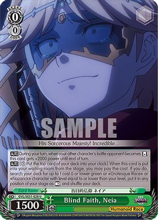 Blind Faith, Neia (OVL/SE51-E28 U) - Nazarick: Tomb of the Undead Vol.3 Extra Booster