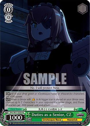 Duties as a Senior, CZ (HC) (OVL/SE51-E32H HC) - Nazarick: Tomb of the Undead Vol.3 Extra Booster