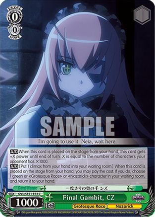 Final Gambit, CZ (OVL/SE51-E33 C) - Nazarick: Tomb of the Undead Vol.3 Extra Booster