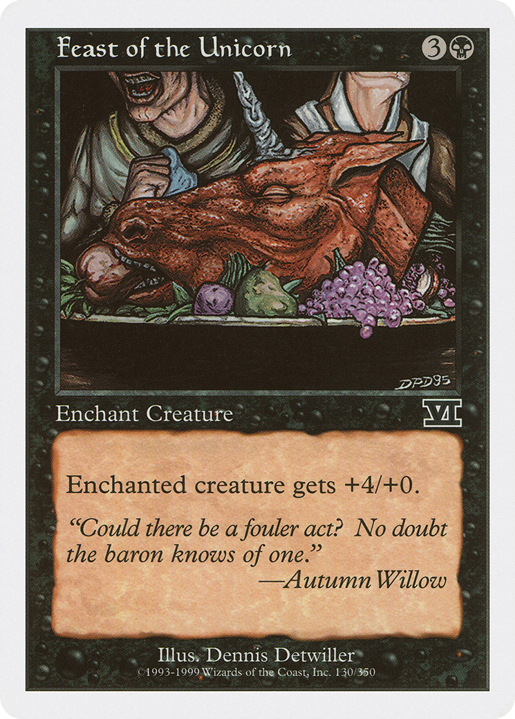 Feast of the Unicorn (6ED-130)  - Classic Sixth Edition