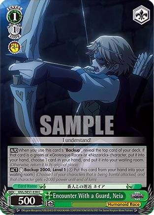 Encounter With a Guard, Neia (OVL/SE51-E38 C) - Nazarick: Tomb of the Undead Vol.3 Extra Booster