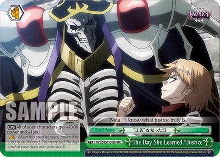 The Day She Learned "Justice" (HC) (OVL/SE51-E45H HC) - Nazarick: Tomb of the Undead Vol.3 Extra Booster