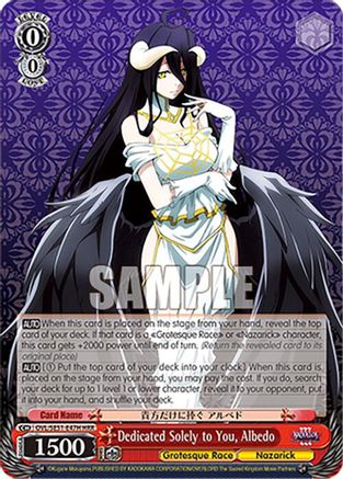 Dedicated Solely to You, Albedo (HRR) (OVL/SE51-E47H HRR) - Nazarick: Tomb of the Undead Vol.3 Extra Booster