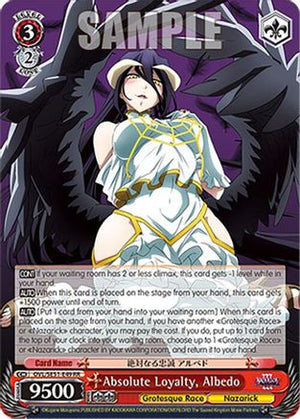 Absolute Loyalty, Albedo (OVL/SE51-E49 RR) - Nazarick: Tomb of the Undead Vol.3 Extra Booster