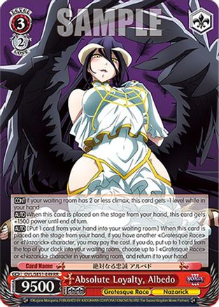 Absolute Loyalty, Albedo (OVL/SE51-E49 RR) - Nazarick: Tomb of the Undead Vol.3 Extra Booster