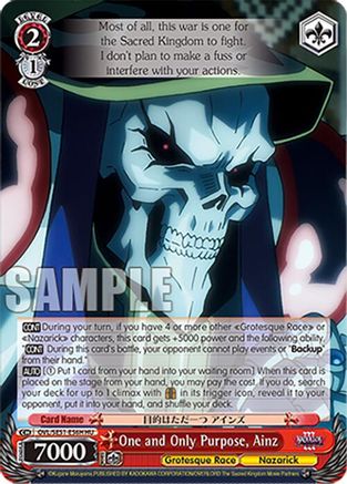 One and Only Purpose, Ainz (HU) (OVL/SE51-E56H HU) - Nazarick: Tomb of the Undead Vol.3 Extra Booster