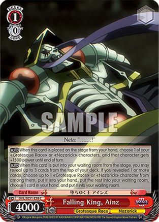 Falling King, Ainz (OVL/SE51-E58 C) - Nazarick: Tomb of the Undead Vol.3 Extra Booster