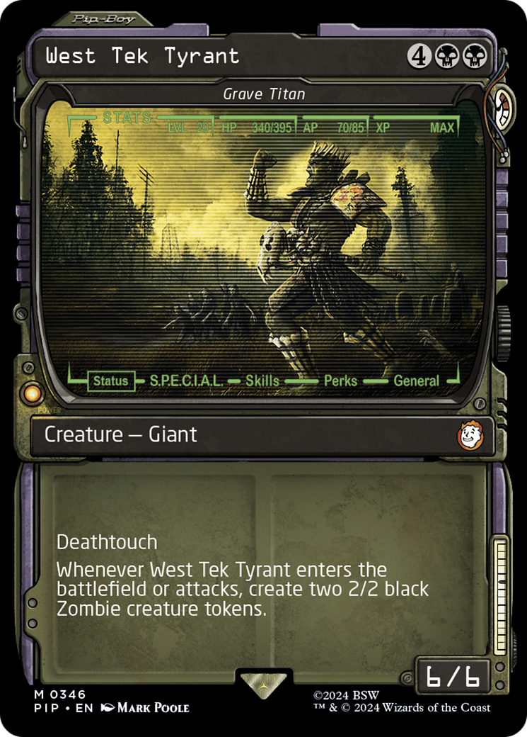 West Tek Tyrant - Grave Titan (Showcase) (PIP-346)  Foil - Fallout / West Tek Tyrant: (Showcase)
