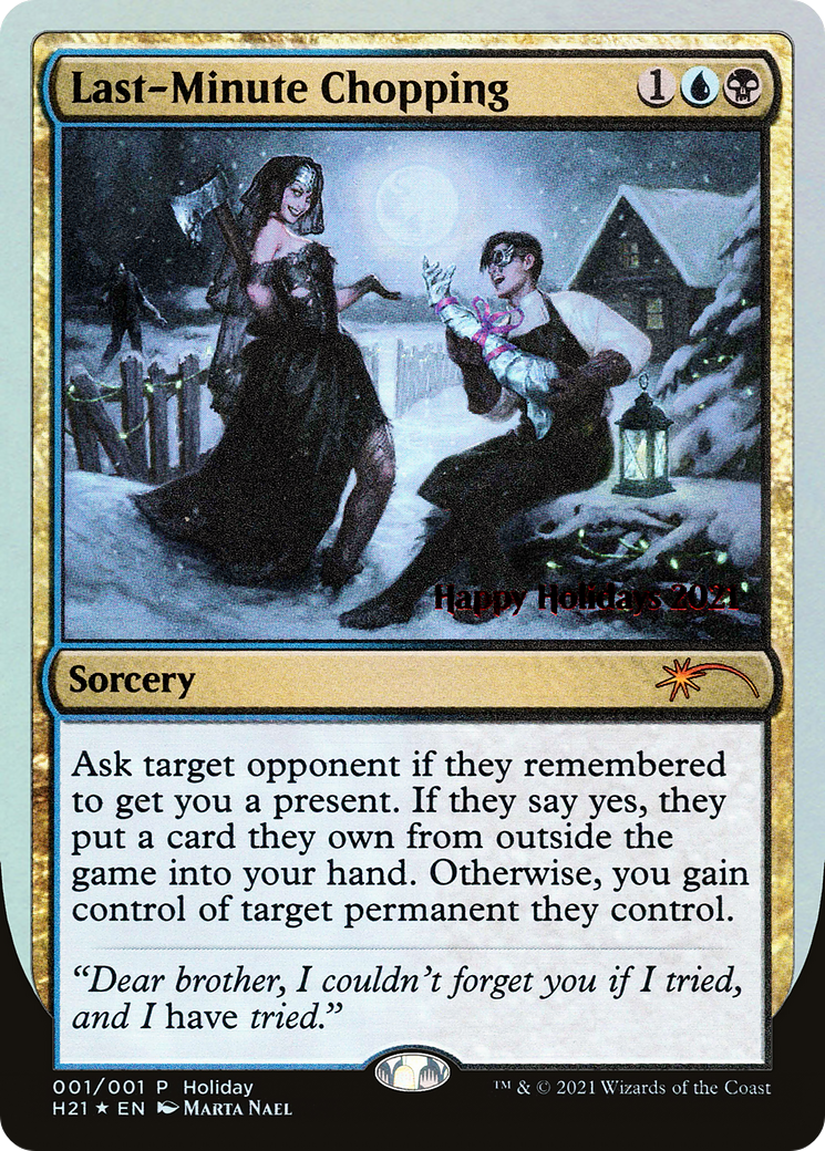 Last-Minute Chopping (SPECIAL-001)  Foil - Happy Holidays
