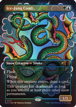 Ice-Fang Coatl (0171) (Rainbow Foil) (SLD-171)  Foil - Secret Lair Drop Series