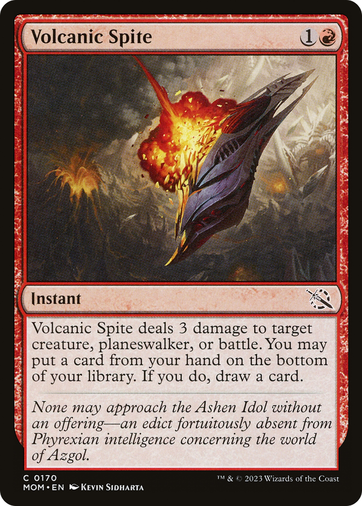 Volcanic Spite (MOM-170) - March of the Machine Foil