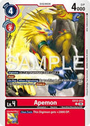 Apemon (EX12-012) - Digital World Shambala