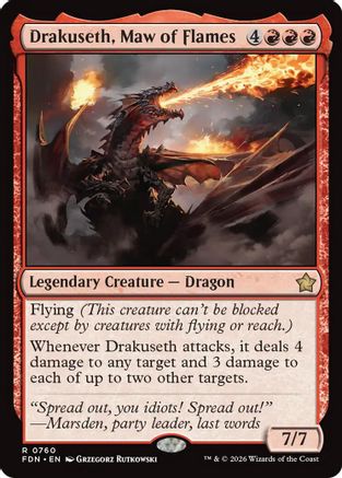 Drakuseth, Maw of Flames (0760) (FDN-760)  - Foundations