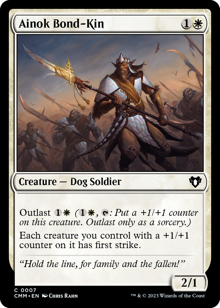 Ainok Bond-Kin (CMM-007)  Foil - Commander Masters