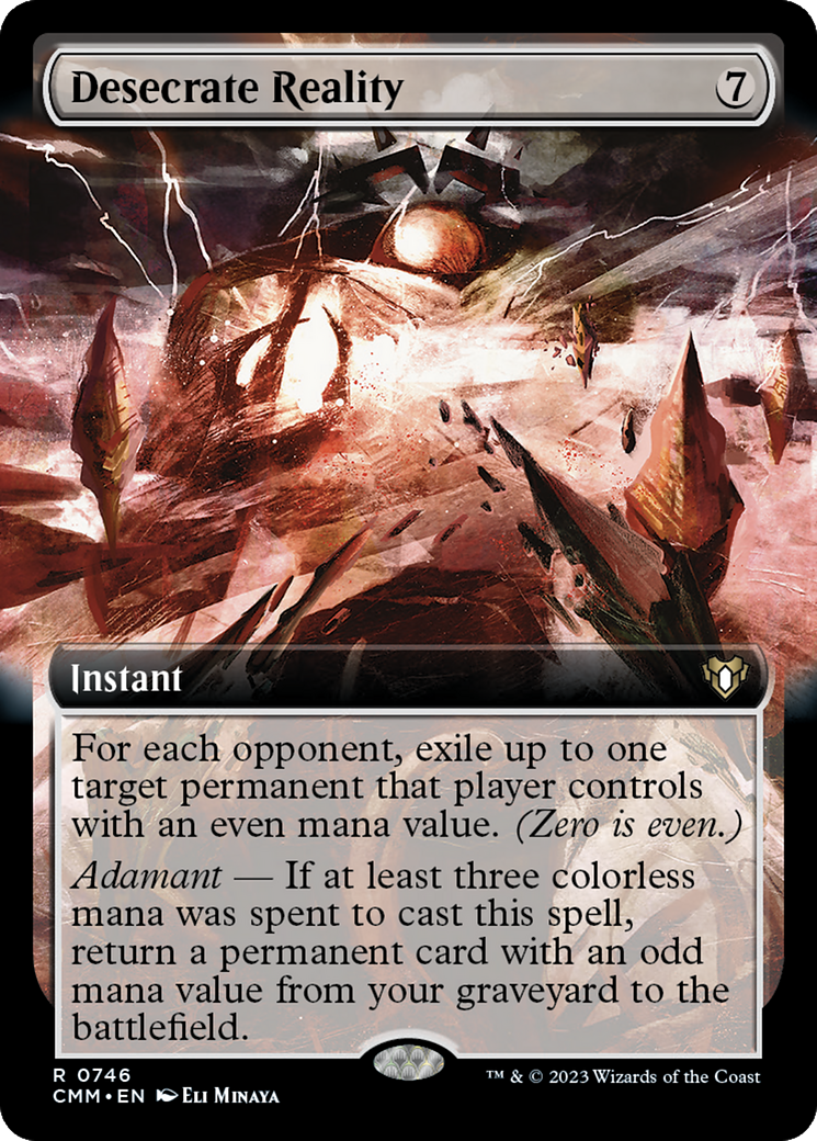 Desecrate Reality (Extended Art) (CMM-746)  Foil - Commander Masters: (Extended Art)