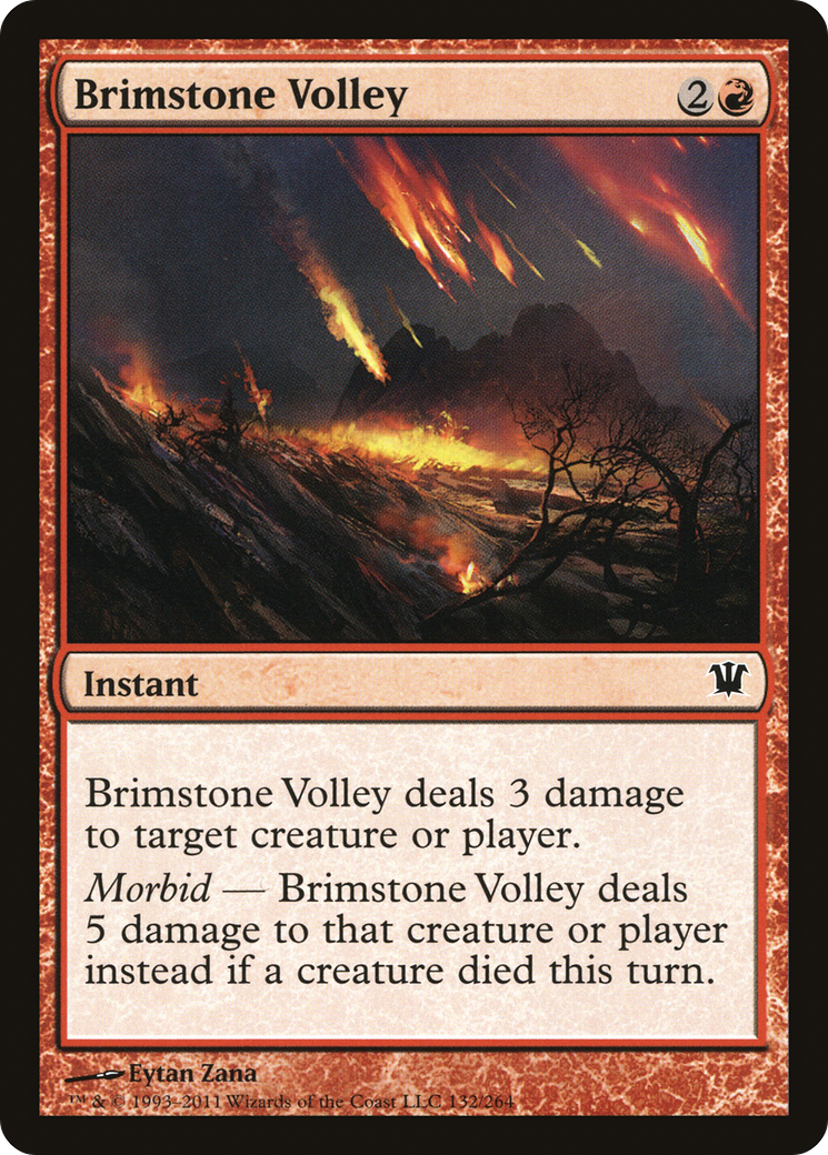 Brimstone Volley (ISD-132)  Foil - Innistrad