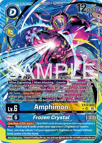 Amphimon // Frozen Crystal (Altermate Art) (EX12-033) - Digital World Shambala Foil
