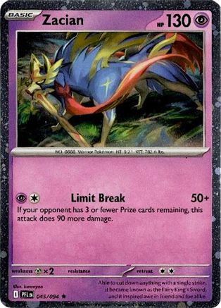 Zacian (Cosmos Holo) 045/094 - Holofoil Blister Exclusives