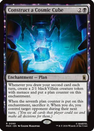 Construct a Cosmic Cube (MSH-090)  - Marvel Super Heroes
