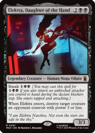 Elektra, Daughter of the Hand (MSH-097)  - Marvel Super Heroes