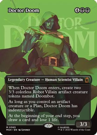Doctor Doom (Borderless) (365) (MSH-365)  Foil - Marvel Super Heroes