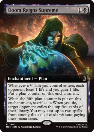 Doom Reigns Supreme (Extended Art) (MSH-407)  Foil - Marvel Super Heroes