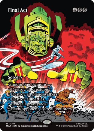 Final Act (Borderless) (MAR-066)  Foil - Marvel Universe Eternal-Legal