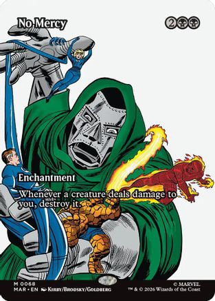 No Mercy (Borderless) (MAR-068)  Foil - Marvel Universe Eternal-Legal