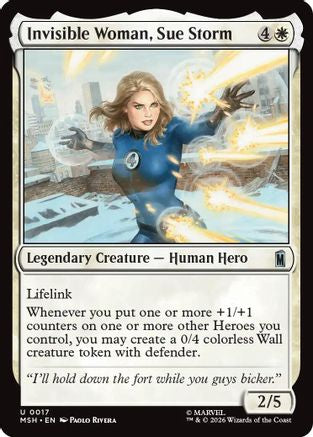 Invisible Woman, Sue Storm (MSH-017)  Foil - Marvel Super Heroes