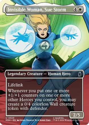 Invisible Woman, Sue Storm (Borderless) (MSH-323)  - Marvel Super Heroes