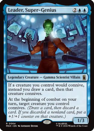 Leader, Super-Genius (MSH-064)  - Marvel Super Heroes