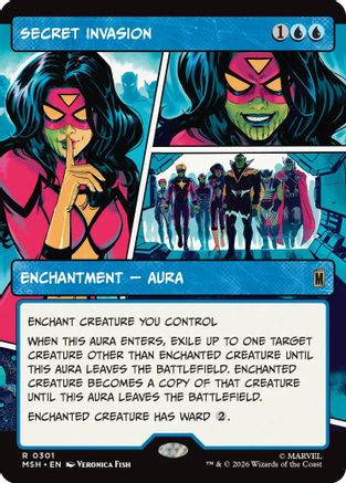 Secret Invasion (Borderless) (MSH-301)  Foil - Marvel Super Heroes