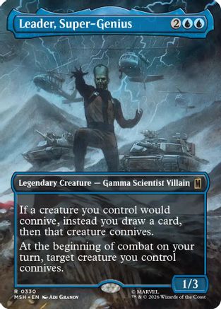 Leader, Super-Genius (Borderless) (MSH-330)  Foil - Marvel Super Heroes