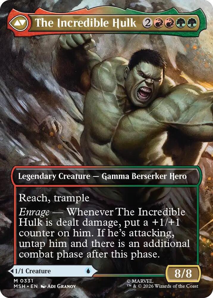 Bruce Banner(Borderless) (0331) (MSH-331)  Foil - Marvel Super Heroes