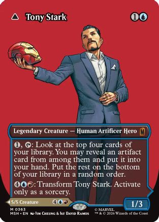 Tony Stark (Borderless) (0363) (MSH-363)  Foil - Marvel Super Heroes