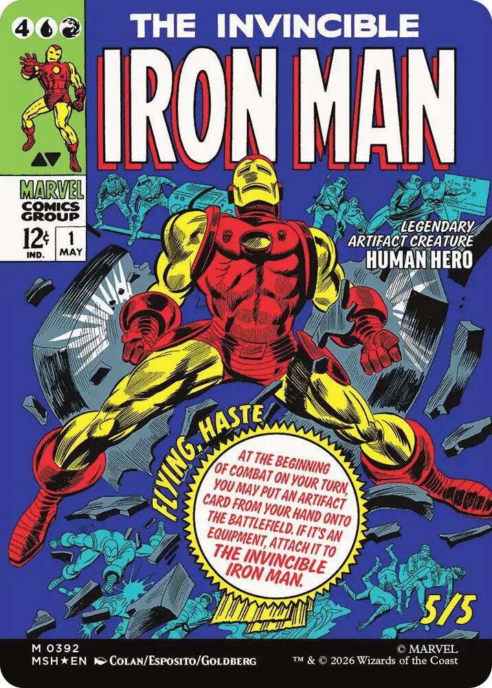 Tony Stark (Borderless) (0392) (MSH-392)  Foil - Marvel Super Heroes
