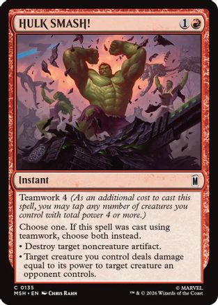 HULK SMASH! (MSH-135)  Foil - Marvel Super Heroes
